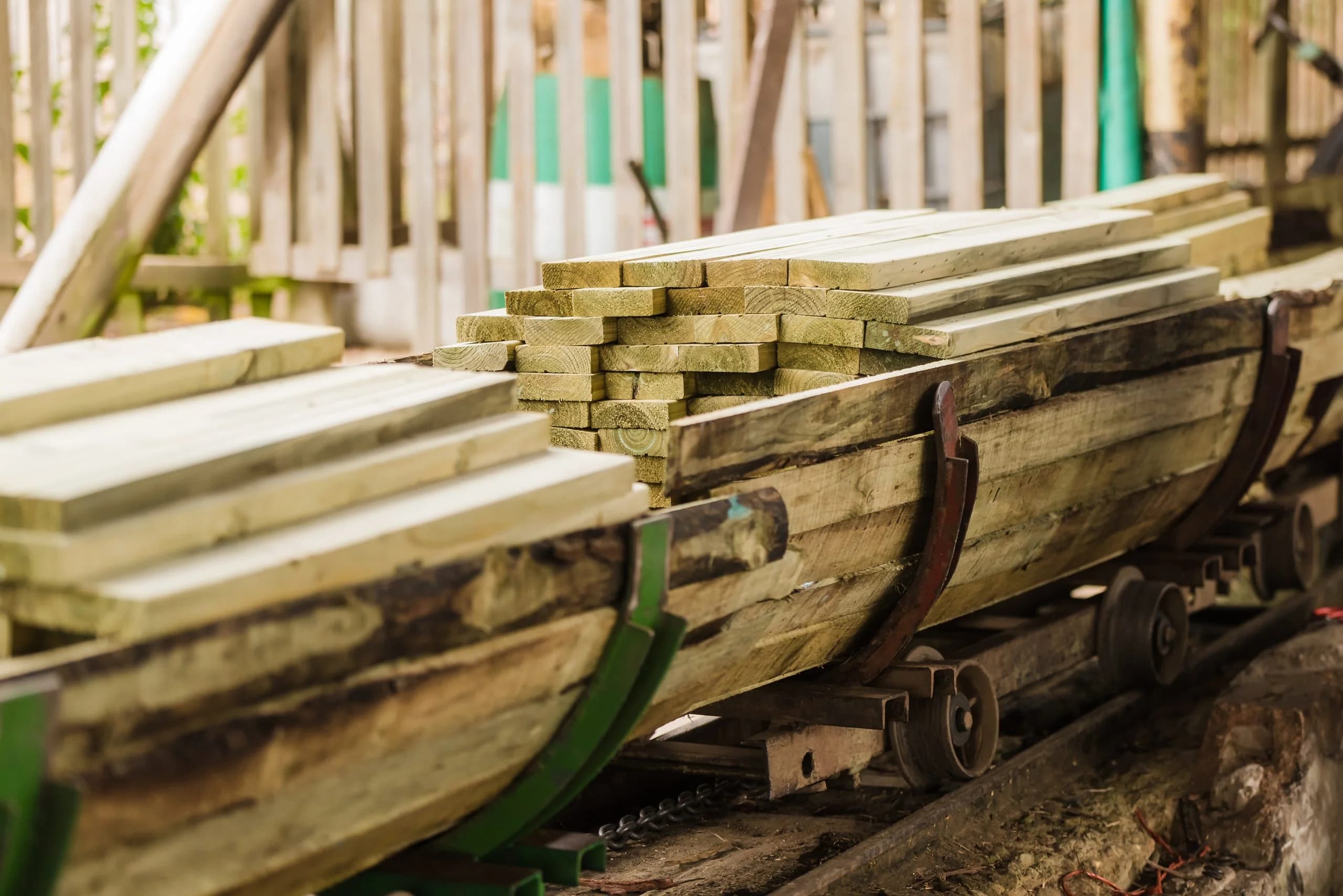 Treated timber materials